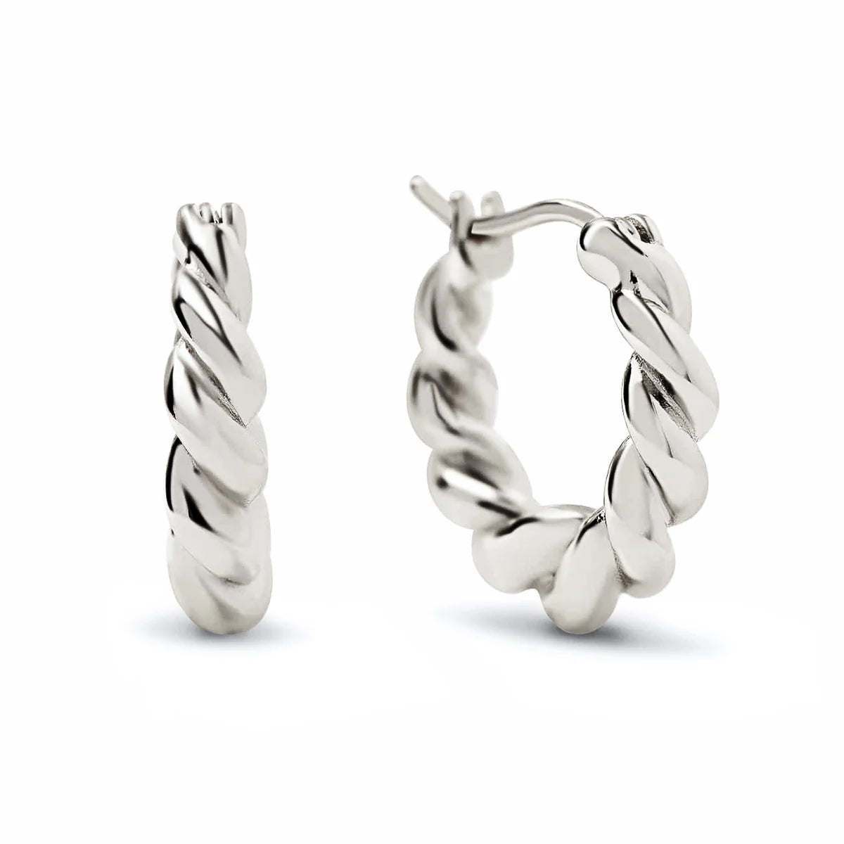 Mini Thick Twisted Hoops