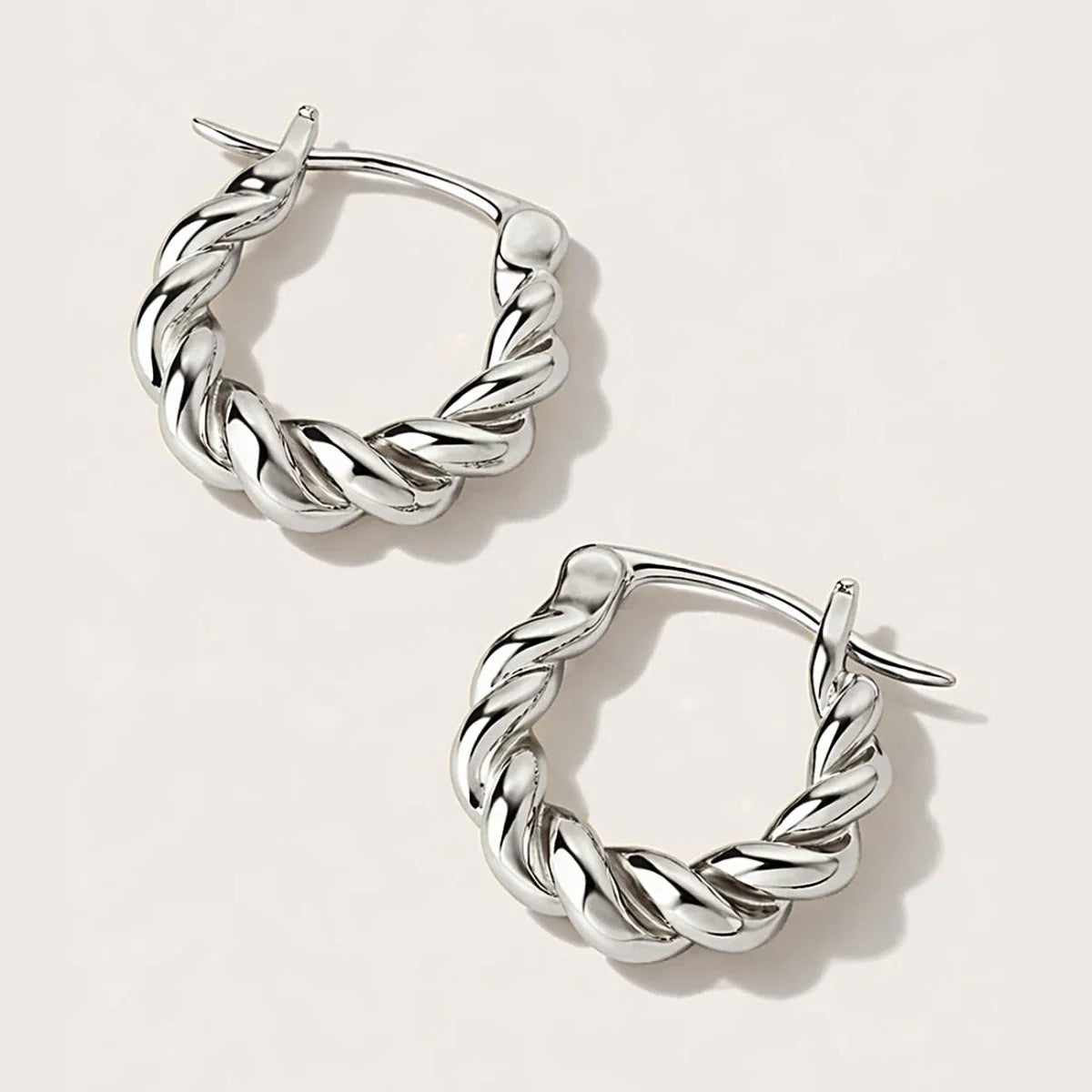 Mini Thick Twisted Hoops