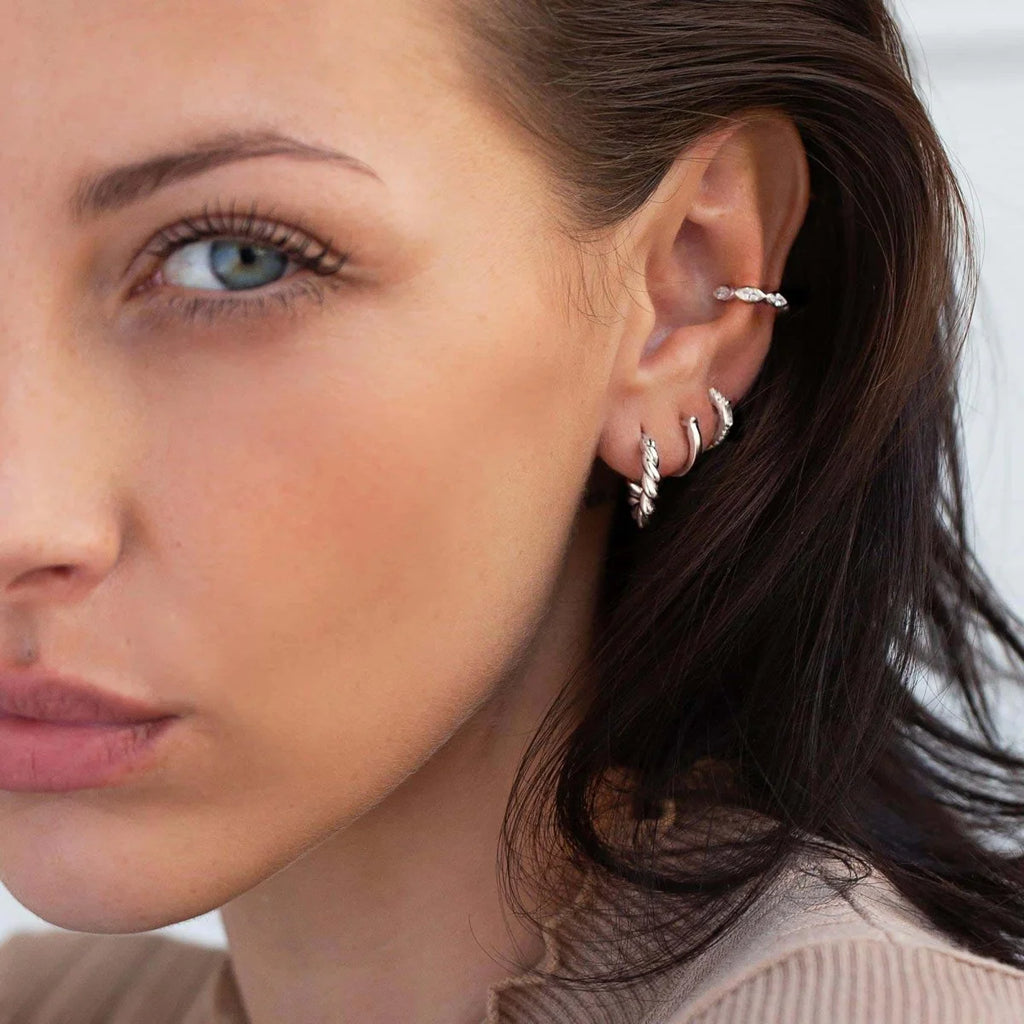 Mini Thick Twisted Hoops