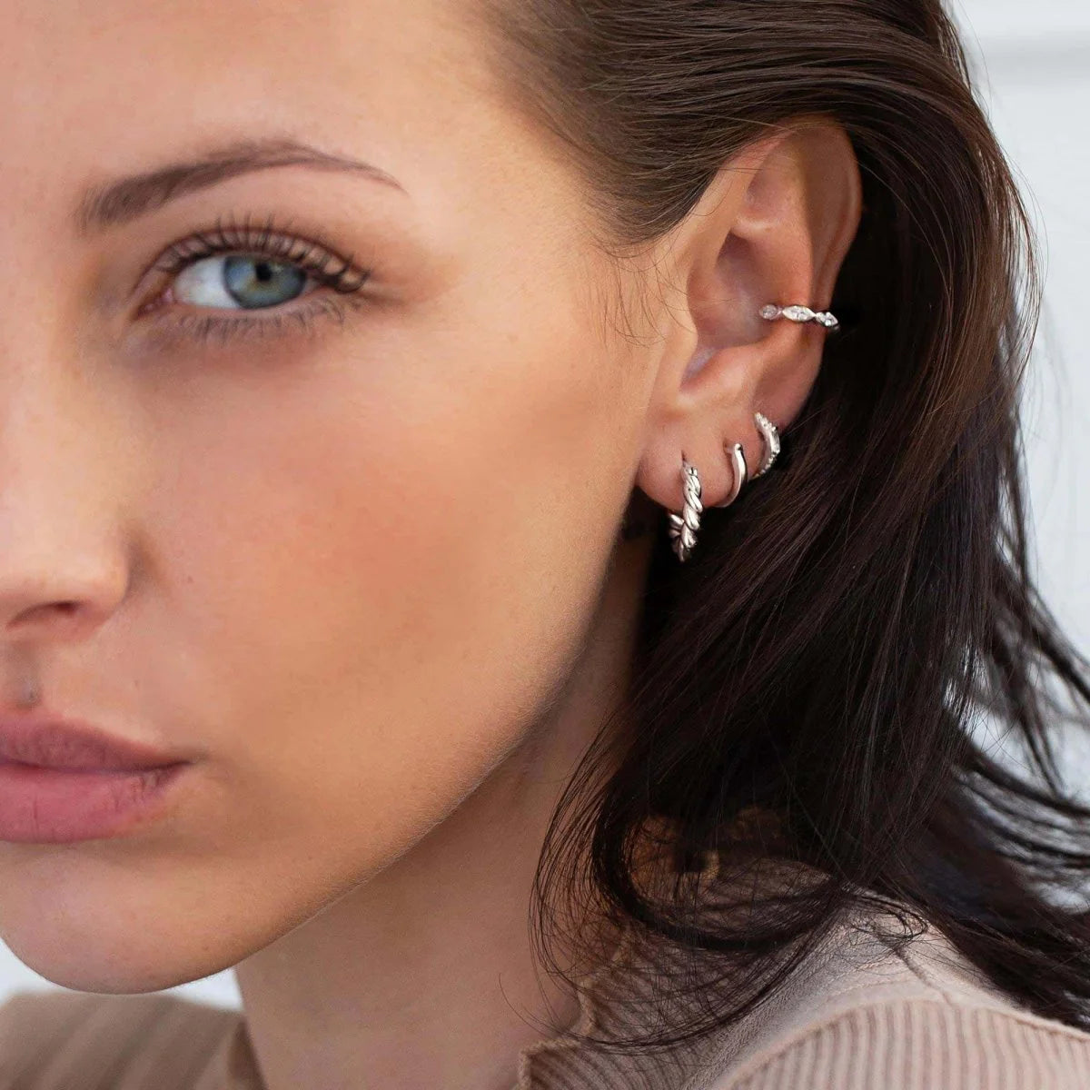 Mini Thick Twisted Hoops
