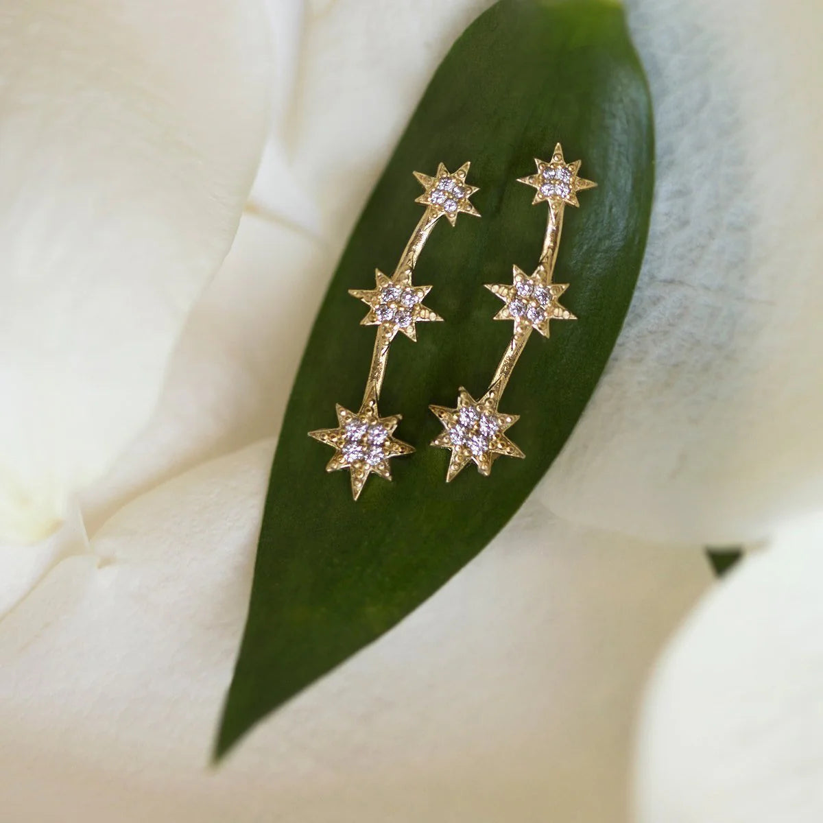 Shooting Star Ear Climber Earrings