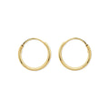 Thin Huggie Hoops 14K