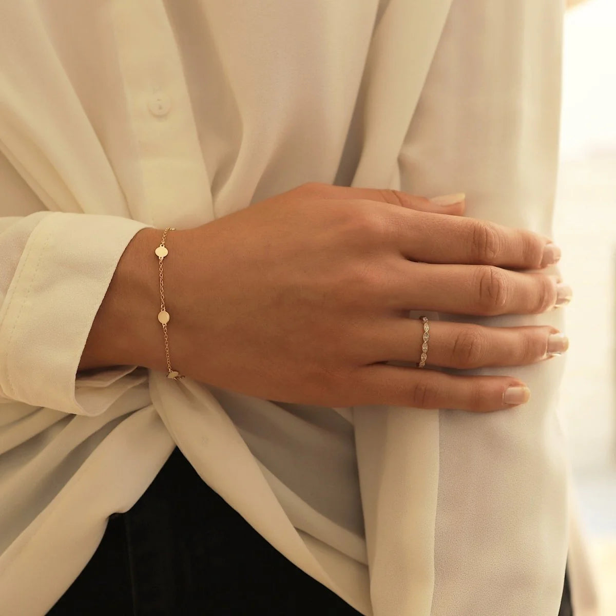 Round Disc Bracelet